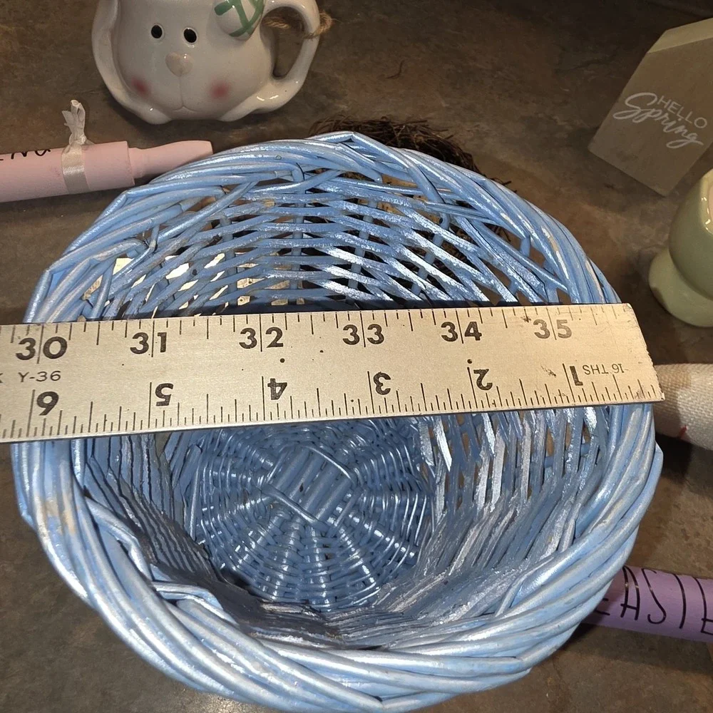 Lot of Mixed Easter Spring Decorations Tiered Tray Decor Basket Eggs